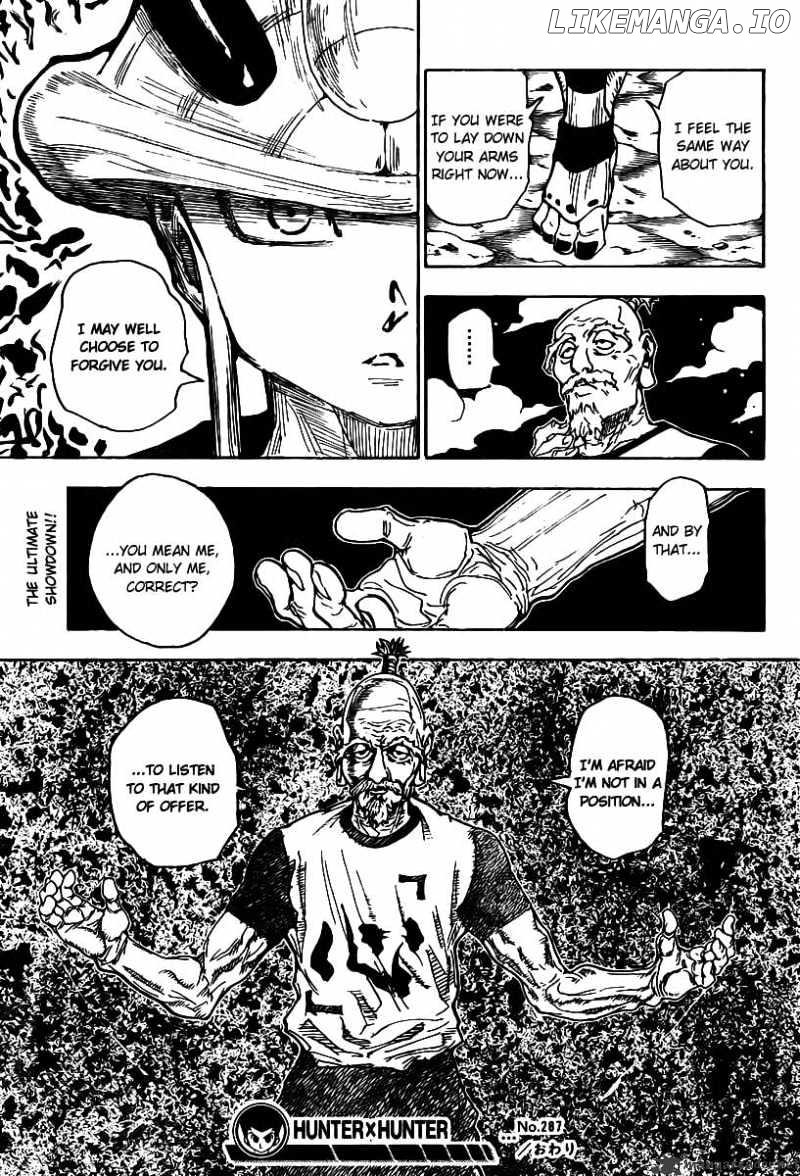 Hunter x Hunter, Chapter 287 image 17